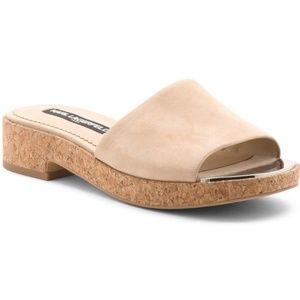 NWT Karl Lagerfeld Cher Sandal, Nude, 8